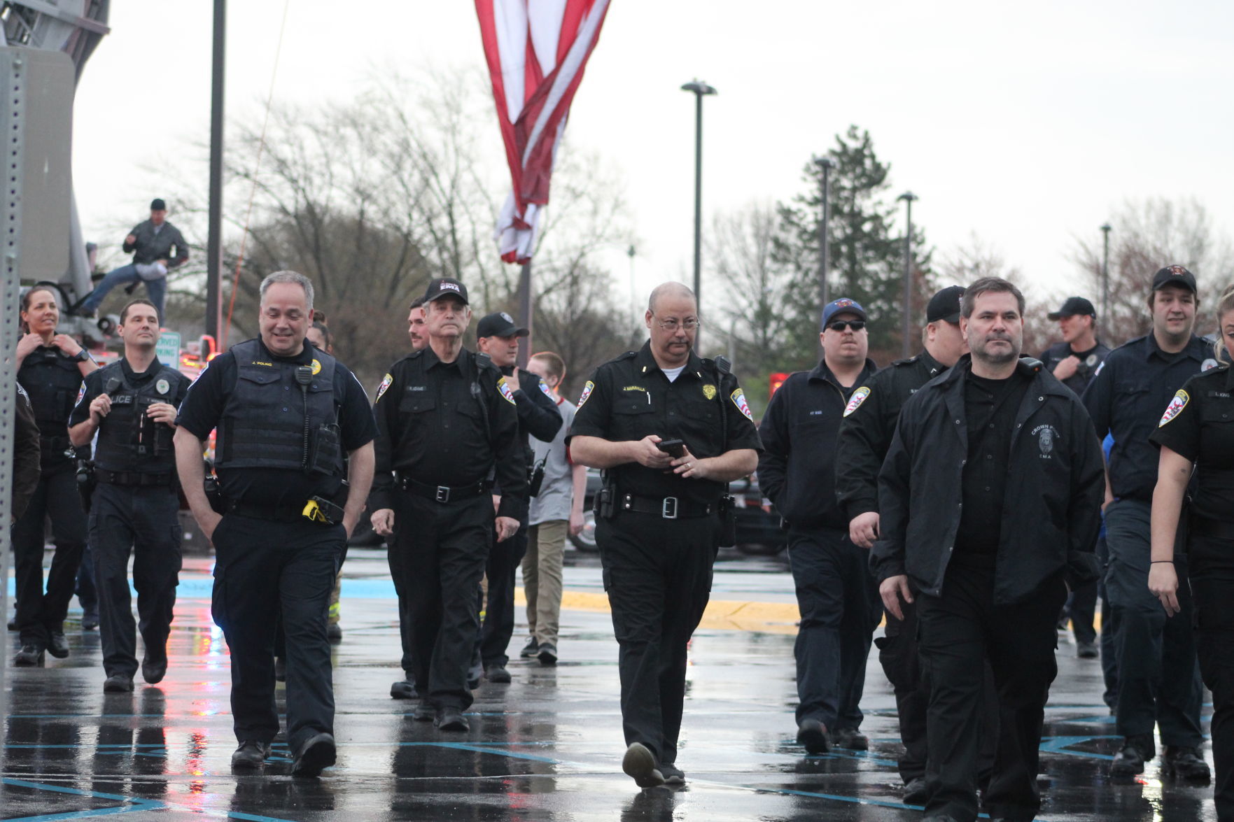 Appreciation parade for health care workers at Franciscan Health hospital in Crown Point